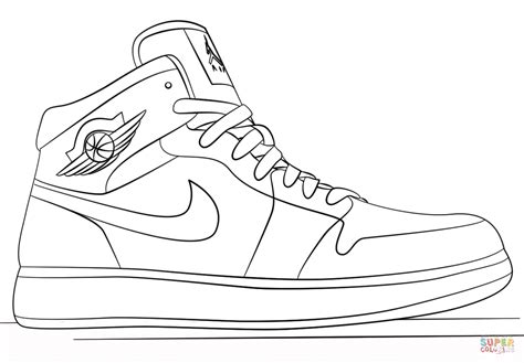 nike jordan kleurplaat|Nike jordan 1 coloring pages.